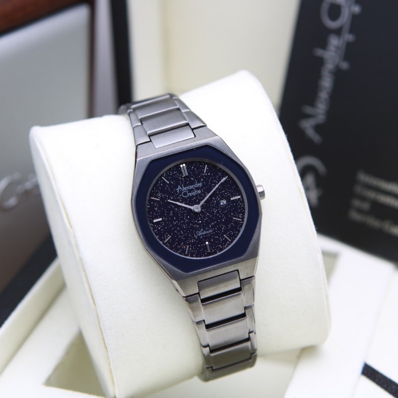 Jam tangan Alexandre Christie Asteria AC 8670 / AC 8671 Rantai stainless steel Original Garansi 1 tahun