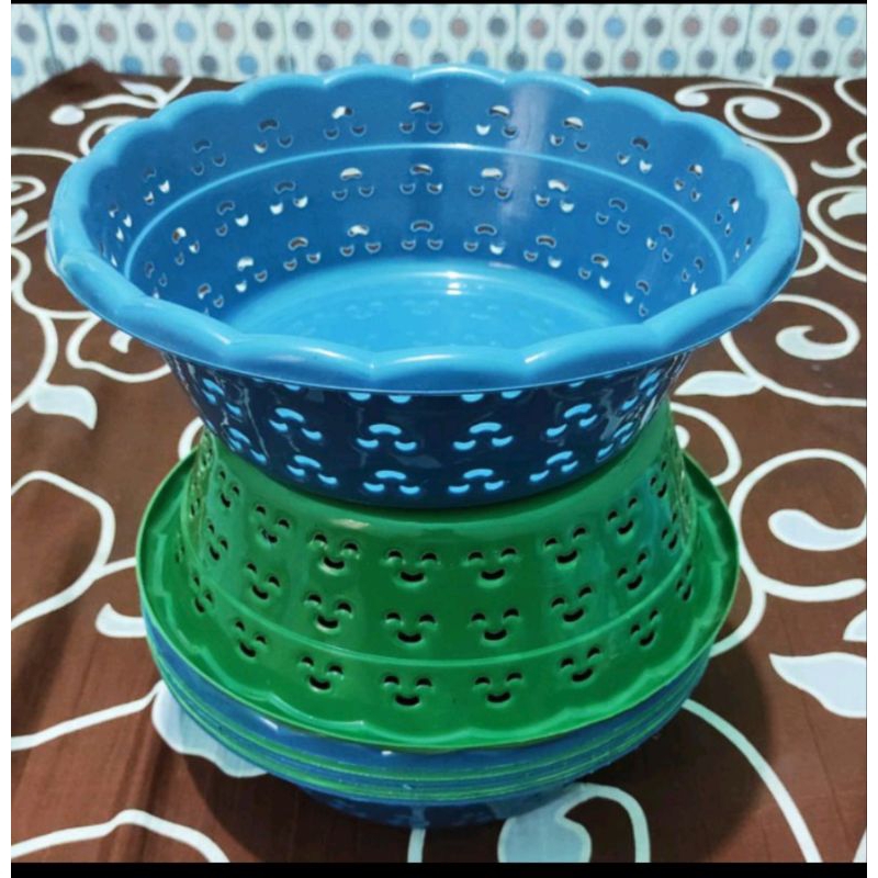 HARGA WASKOM GROSIR!!50 PCS BASKOM SENYUM/SMILE PLASTIK/WAKUL BERKAT HAJATAN/TEMPAT MAKANAN/BASIN