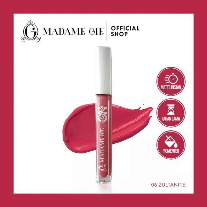 lip cream always on - madame gie original lipstik