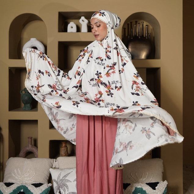 Vanesha Wear - Mukena katun rayon motif