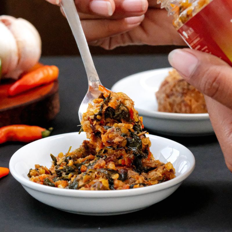 

SAMBAL BU DJUI Sambal Pingit Pindang Kemangi