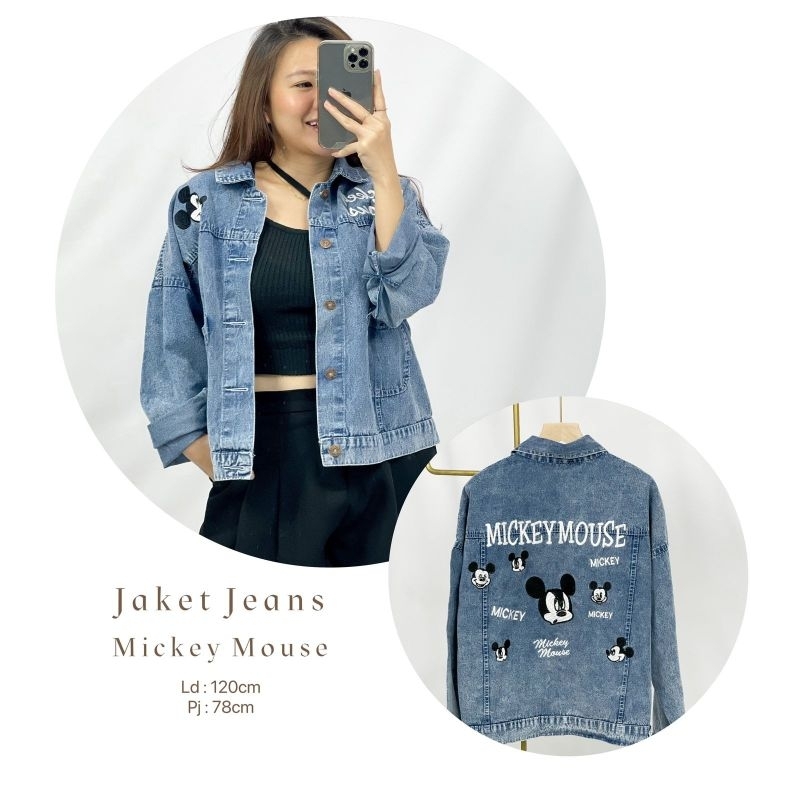 MDLV ~ Jaket Jeans Heritage Mickey Good Quality