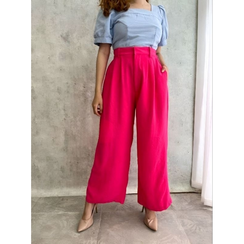 Candy cullotte - kulot highwaist - kulot jumbo - celana kantor - celana ala korea