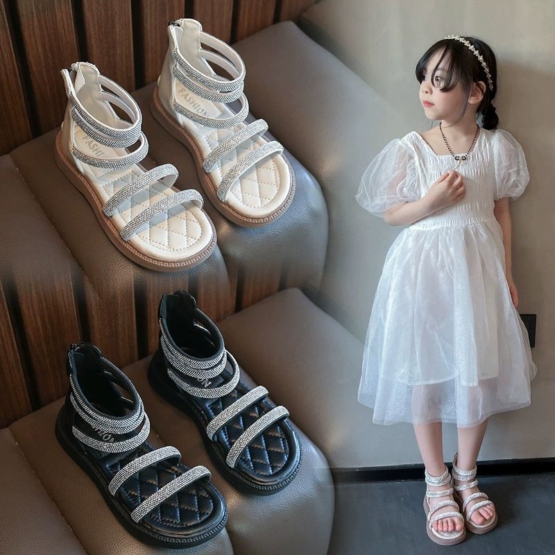 【FREE BOX IMPORT】VF891 - Sandal Boots Kristal Fashion Anak Import