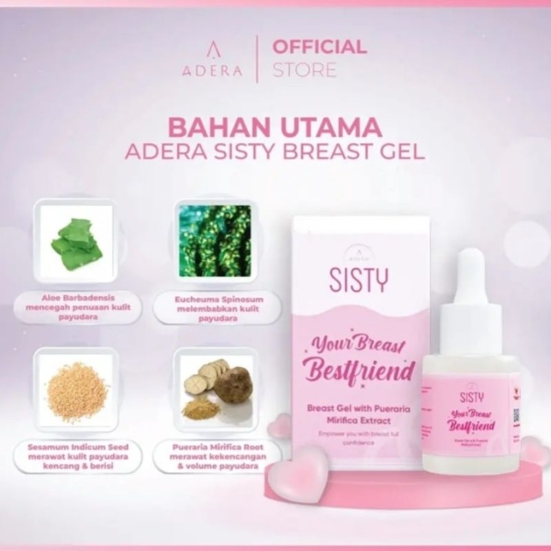 ADERA SISTY BREAST GEL SERUM PENGENCANGAN PAYUDARA