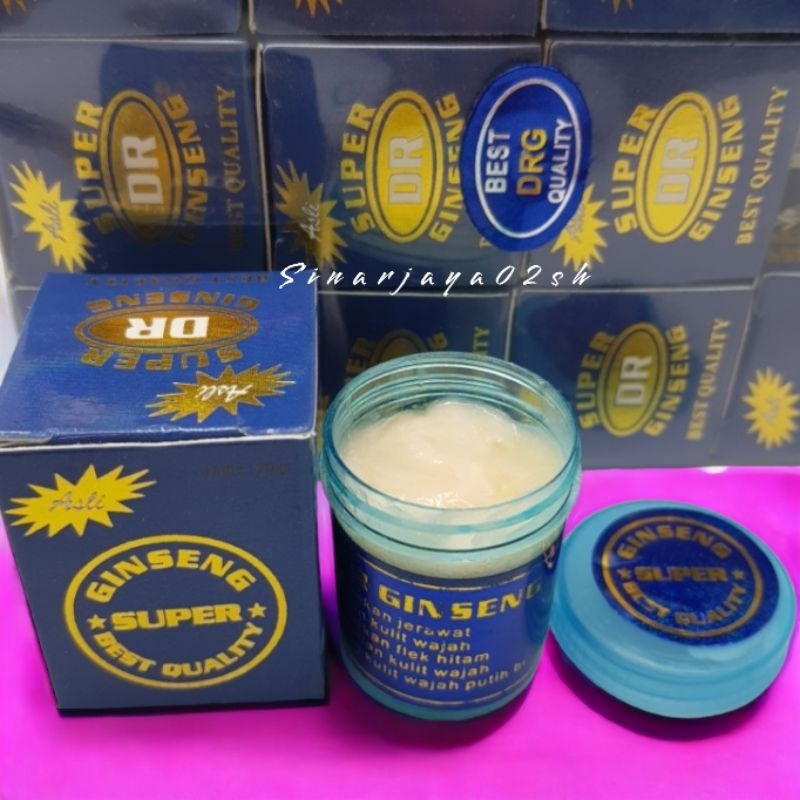 ( harga 1lsn isi 12) CREAM DR GINGSENG WHITENING CREM ORIGINAL DAY N NIGHT 20Grm