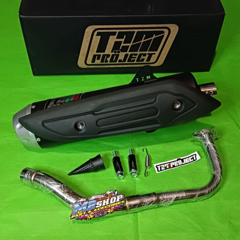 Knalpot tzm project racing Vario 125 150 LED old / knalpot tzm racing Vario 125/150 LED old
