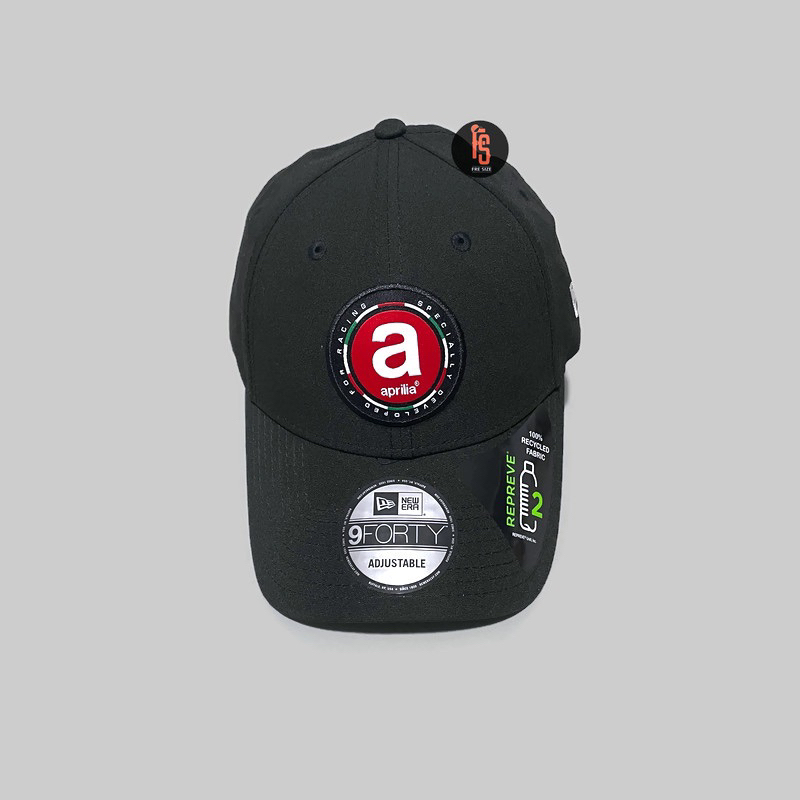 TOPI NEW ERA ORIGINAL REPREVE APRILLIA BLACK RED