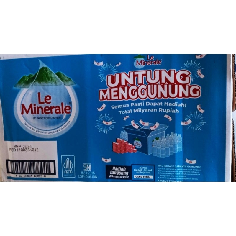 surabaya le minerale botol air minum mineral 600ml 600 ml