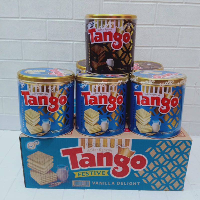 Tango Wafer kaleng coklat - Tanggo Vanila 290gr by Zellshop