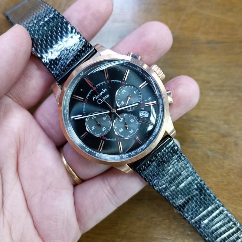 JAM TANGAN WANITA ALEXANDER CHRISTIE 6574 CHRONOGRAPH ORIGINAL
