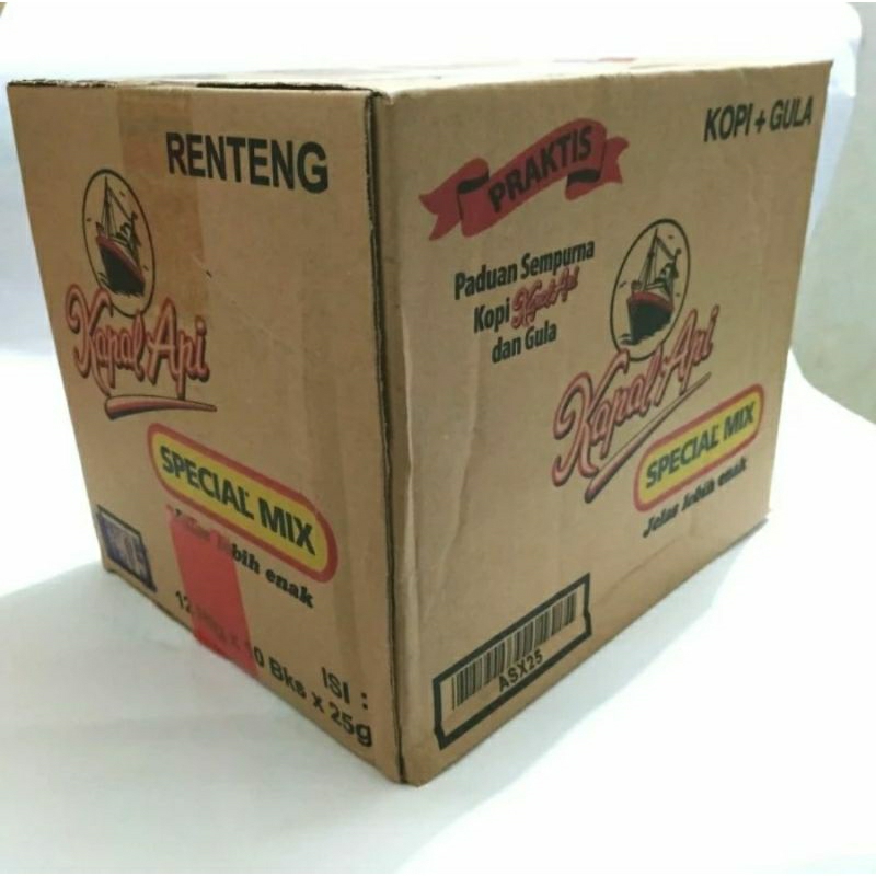 

kopi bubuk plus gula kapal api special mix carton | 1 dus isi 12 renceng