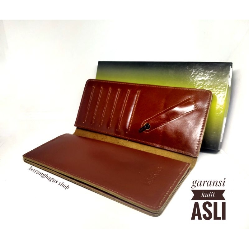 Dompet panjang garansi full Kulit asli Pria wanita Import kickers