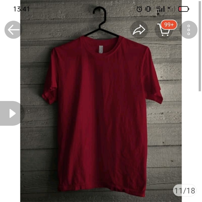 PROMO!! BAJU KAOS POLOS COTTON PREMIUM BAHAN NYAMAN