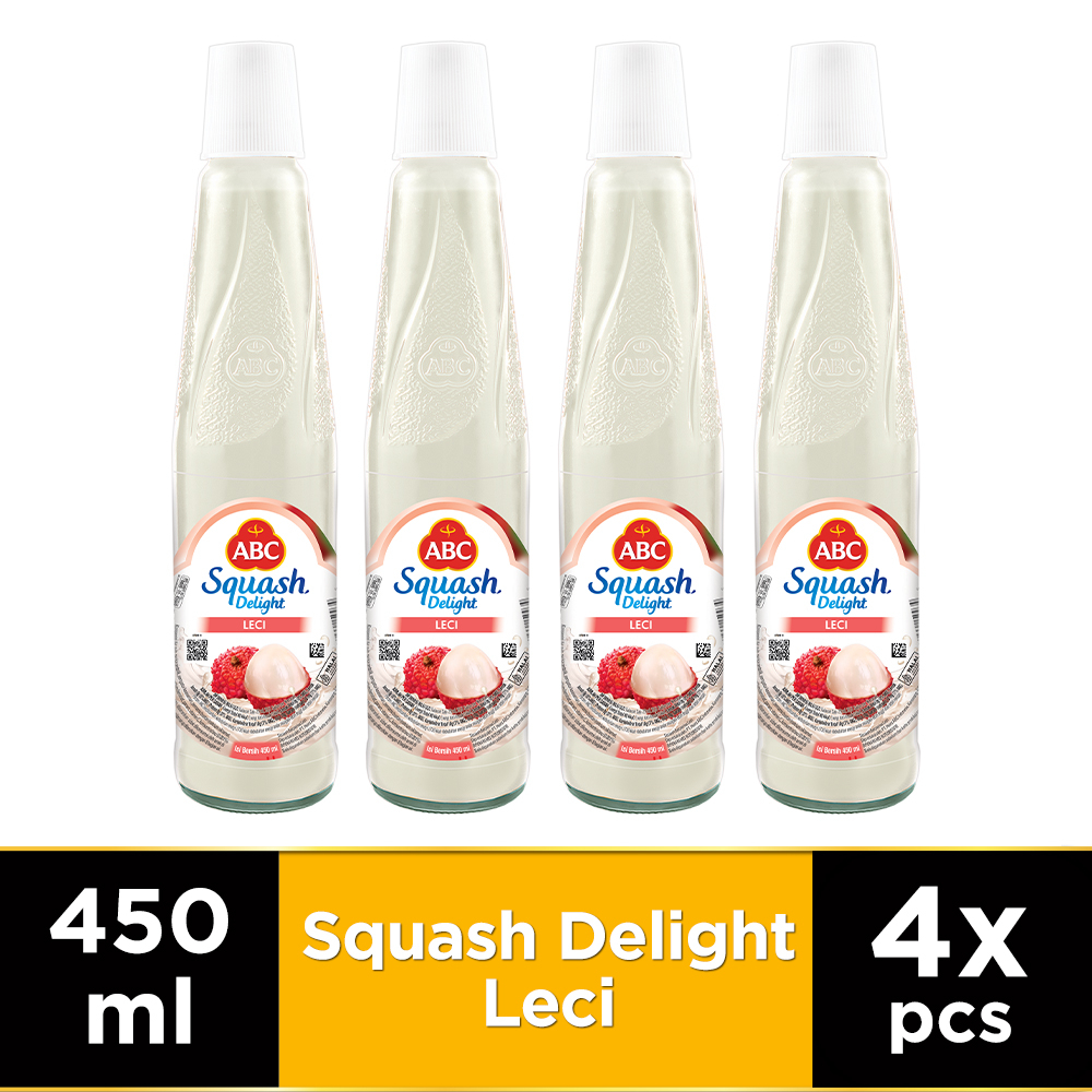 

ABC Sirup Squash Delight Leci 450 ml - Multi Pack 4 pcs