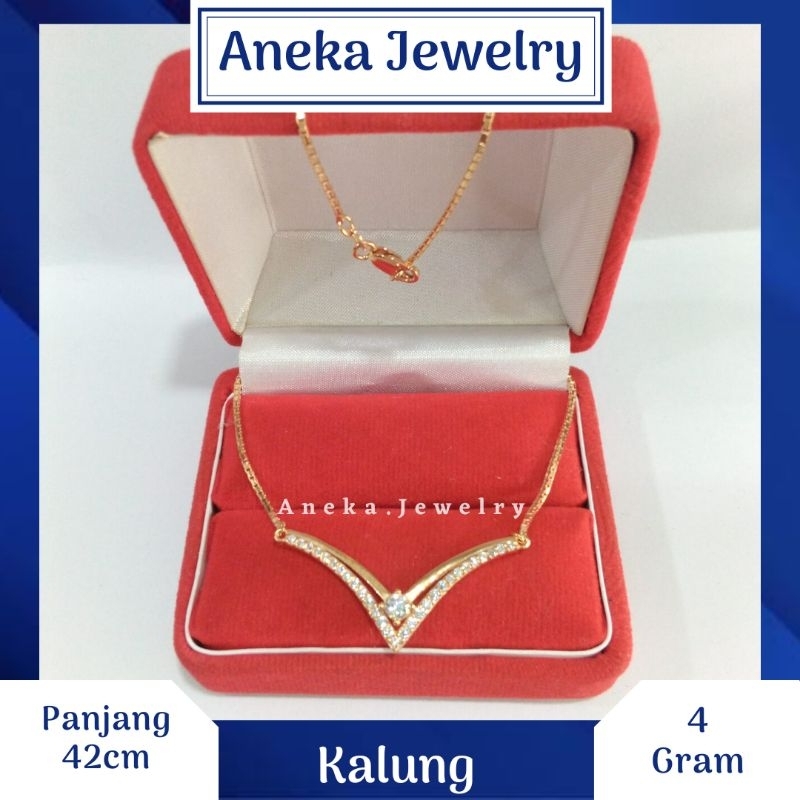 kalung Koye V Variasi Mata Mata, Sepuh Emas Kuning, Perak 925