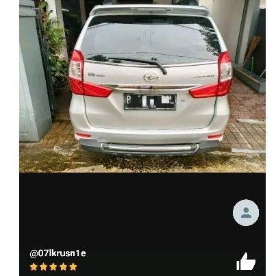 List trundlite lis PINTU BAGASI belakang TOYOTA GRAND NEW AVANZA / GREAT XENIA 2015 2016 2017  2018 CROME chrome tempel