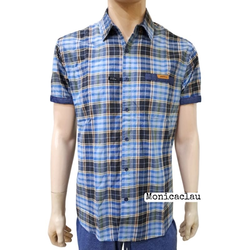 Kemeja Pria Poshboy Original Uniondale Casual Shirt Katun kotak