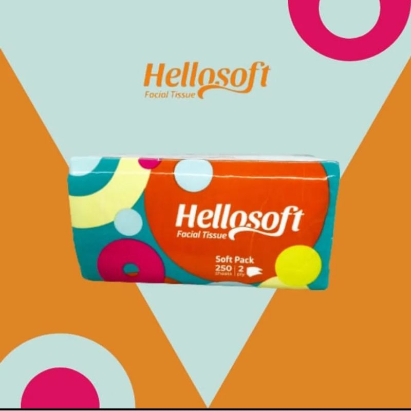 HELLOSOFT FACIAL TISSUE / TISU WAJAH LEMBUT 250'S 2PLY