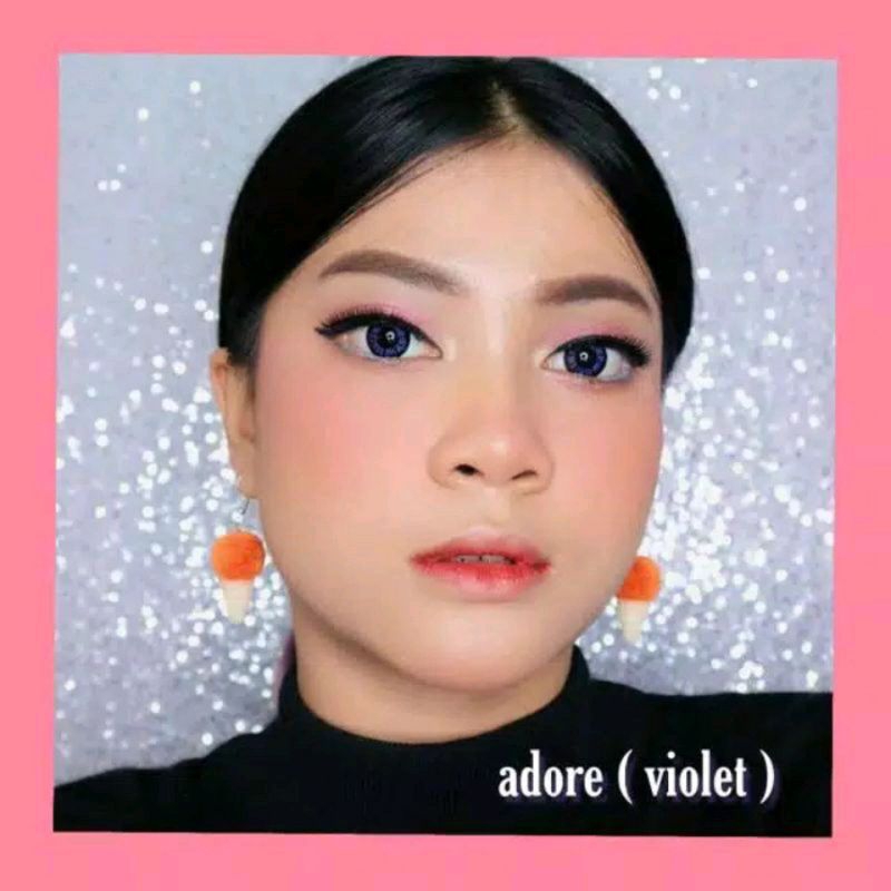 [FREE LENSCASE][BISA COD] SOFTLENS LIVING COLOR ADORE 14.4MM