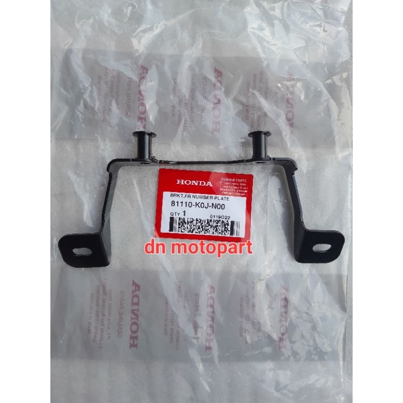 Besi dudukan plat nomor depan Honda Genio Scoopy new Original