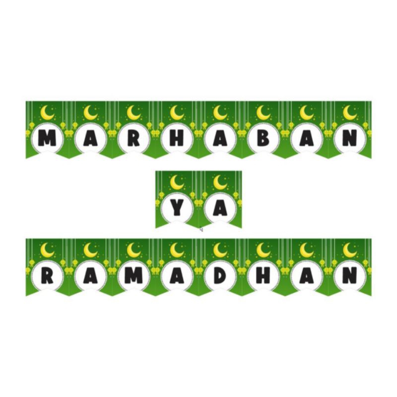 Banner Set Marhaban Ya Ramadhan