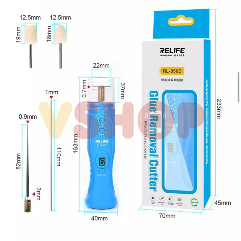 ALAT PEMBERSIH LEM OCA ELEKTRIK - GRINDER SCREEN GLUE REMOVAL RELIFE RL-056D