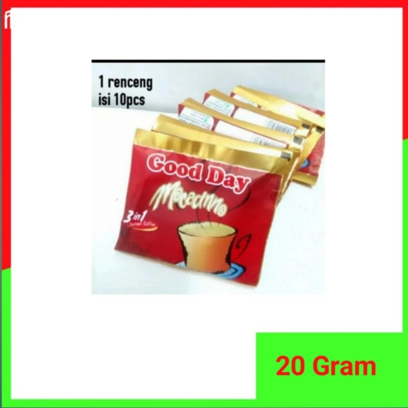 

good day Mocacinno 3in1/Good day Merah /kopi Instan Paket 10 Sachet