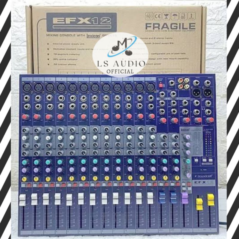 Soundcraft Mixer EFX 12 Lexicon Effect - 12 Channel Soundcraft EFX12