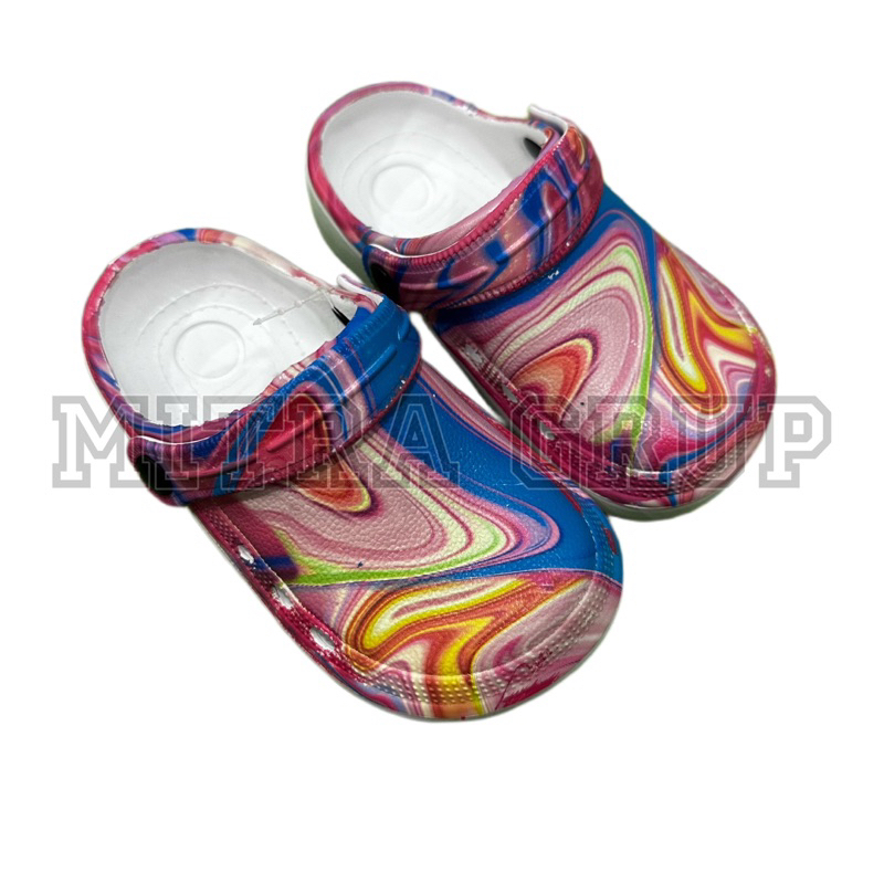 Sandal Kodok Anak Laki Perempuan Size 19-35/Sandal Baim Motif Daun Size Anak Promo Sen