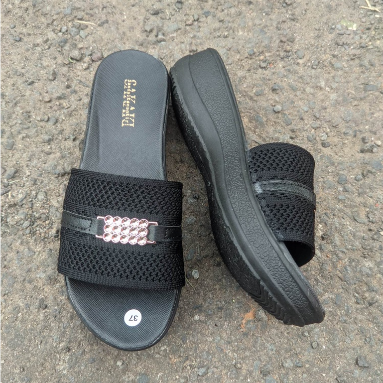 WEDGES BLACKPINK - Sandal Wanita Murah kualitas Bintang lima harga kaki lima Sandal Pesta Party Calbi Sofiya