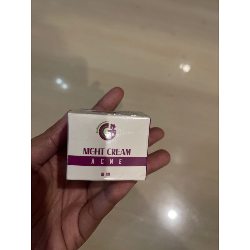 preloved night cream acne by glafidsya medika (new)