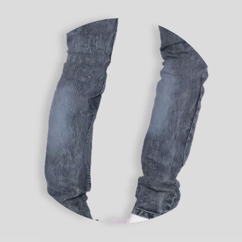 Celana Jeans Sobek Tidak Tembus Lutut pria Ripped robek panjang distro bikers model pensil slimfit cowok skinny stretch denim dewasa murah premium remaja standart