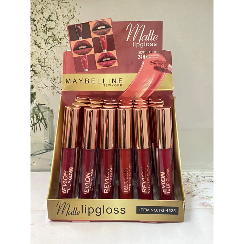 [12 PCS] LIPGLOSS MAYBELLINE MATTE LONGLASTING ITEM : TG-4525