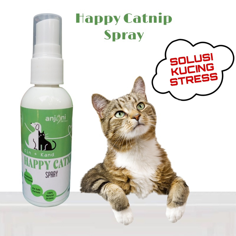 Anjani- HAPPY CATNIP SPRAY penghilang STRES KUCING