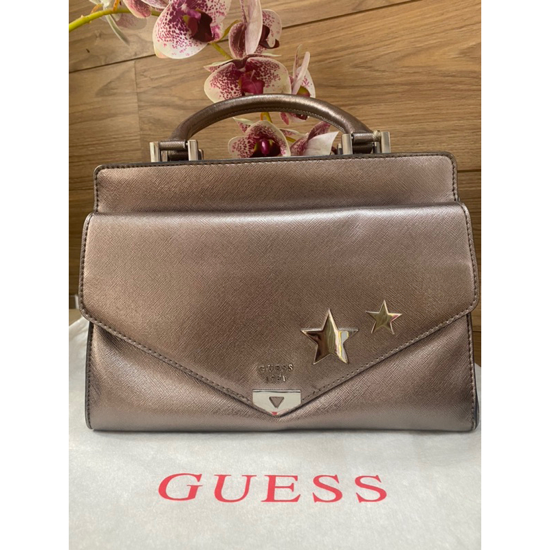 Tas Guess original black metalic