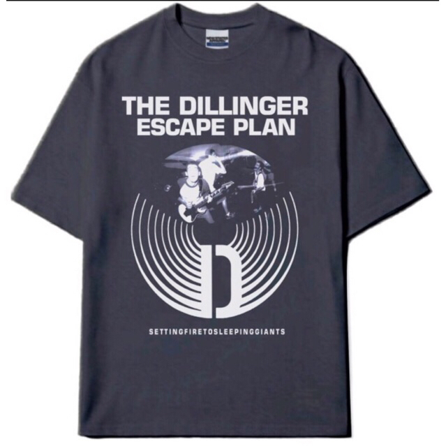 TSHIRT MUSIC KAOS BAND DILLINGER ESCAPE PLAN - SETTING FIRE TO SLEEP