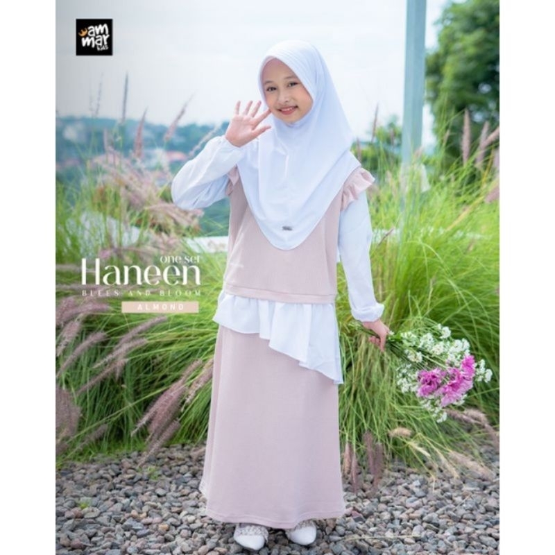 AMMARKIDS SET BAJU ANAK PEREMPUAN USIA 5-14 TAHUN SET BLOUSE SKIRT HANEEN ONE SET AMMAR KIDS