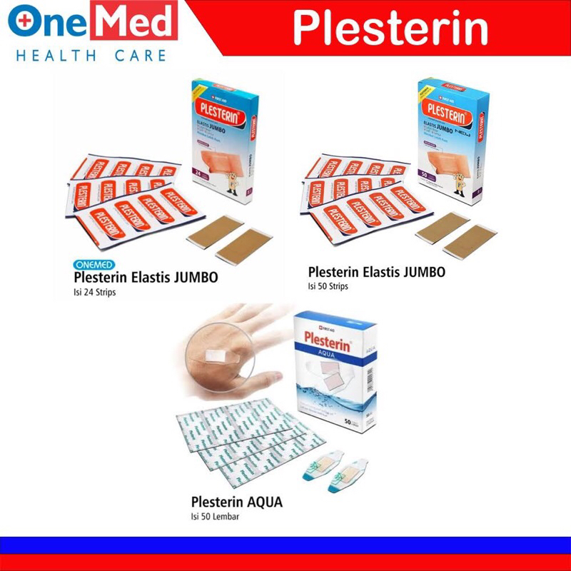 PLESTERIN JUMBO 24'S / PLESTERIN FIRST AID ELASTIC JUMBO ONEMED BOX ISI 24 PLESTER LUKA ONEMED