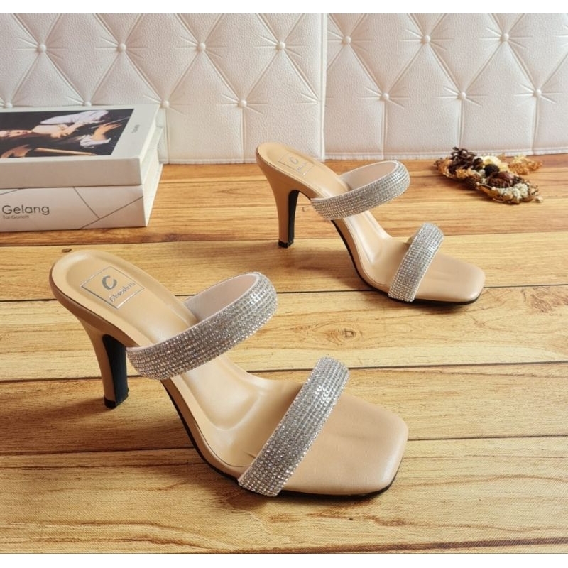 ABBUSHOES RY 32 sendal wanita tinggi jely import maria 9cm