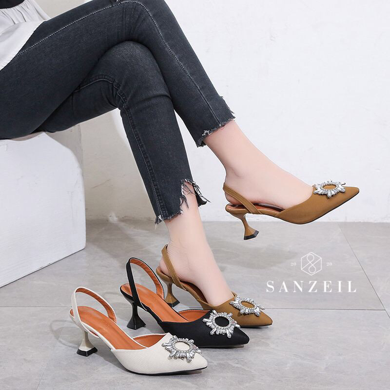 SG1991 syafniegalery Sanzeil Donna Original Brand heels wanita impor