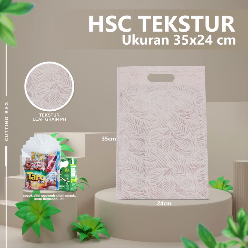 

RYAGAKO Goodie Bag Tas Spunbond 3D Premium Snack 35x24 cm Brownies Hajatan Nikahan Souvenir Lebaran