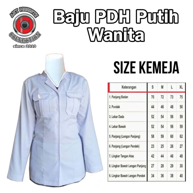 Seragam PNS Wanita (Putih)