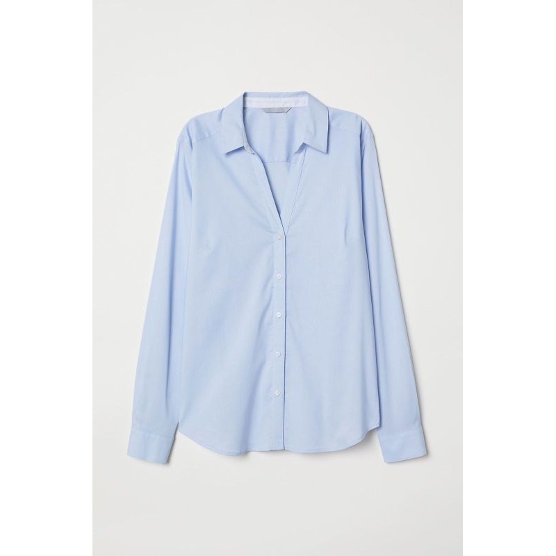 Hm longsleeved oversized crinckle shirt