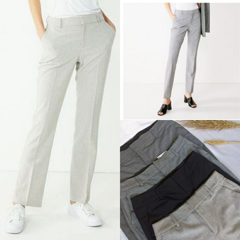 CELANA WANITA BARELY BOOTCUT  NINE W*ST (WARNA HITAM)