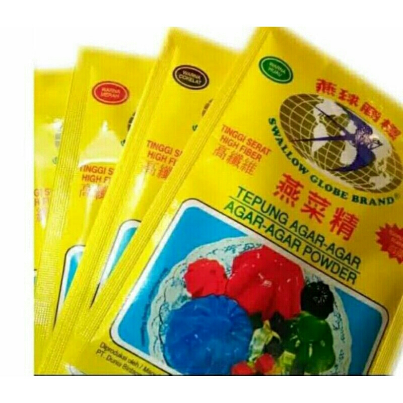 

Agar-Agar Bola dunia -Agar Swallow Globe 7 Gr - 1 Sachet