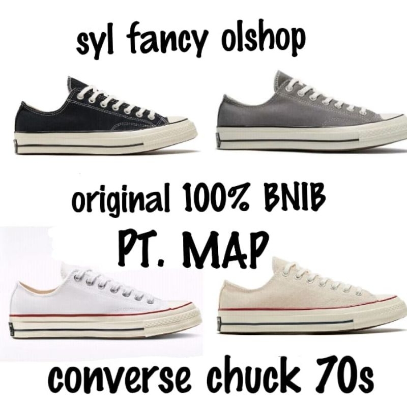 Converse ox Chuck 70s original PT. MAP Black Mason White Cream