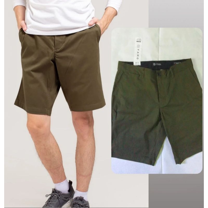 Celana Chinos Strecth Pendek Famo Original