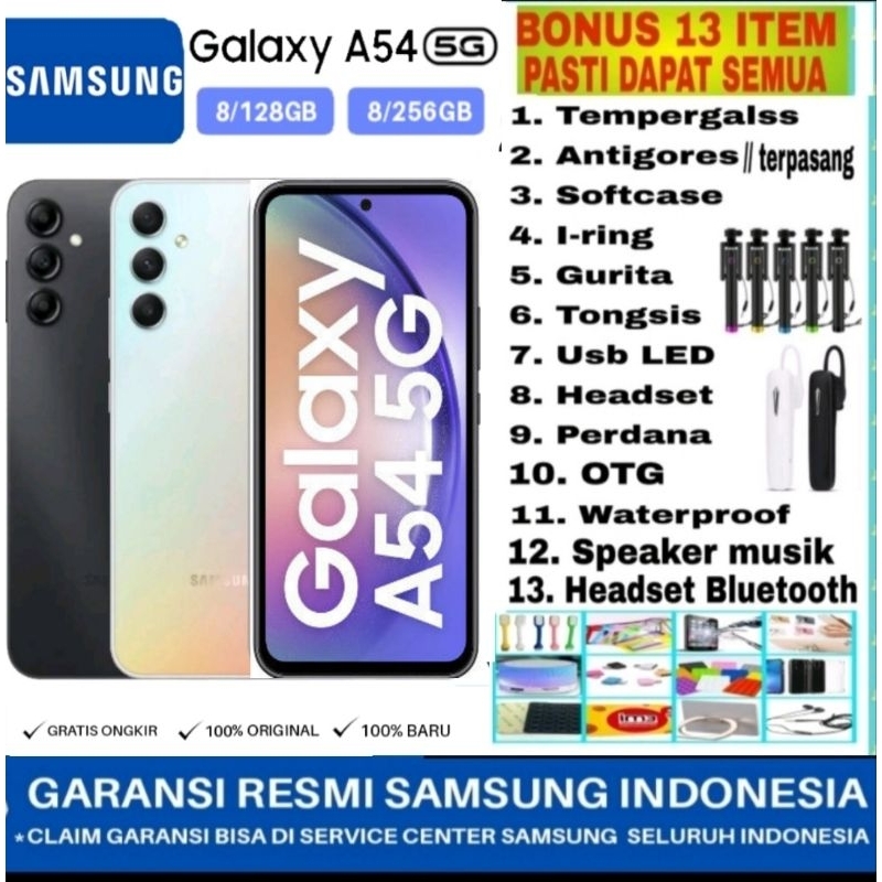 SAMSUNG GALAXY A54 5G & A34 5G 8/256 GB RAM 8GB ROM 256 GARANSI RESMI SAMSUNG