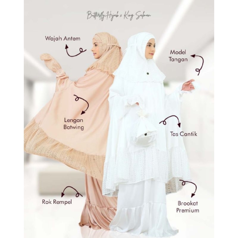 Mukena Farasha by Butterfly Hijab x King Salman